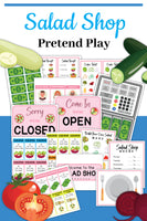 Salad Shop Pretend Play Set