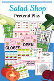Salad Shop Pretend Play Set