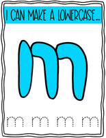 Lower Case Letters Alphabet Playdough Mats