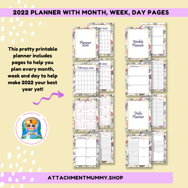 2022 Planner Floral Design