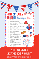4th of July Scavenger Hunt