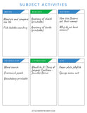 Homeschool Unit Study Planner Kit