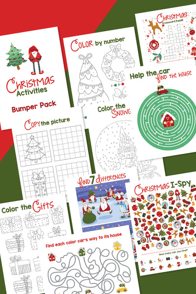 Christmas Activities for Kids Bumper printable