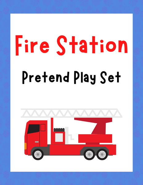Fire Station Pretend Play Set