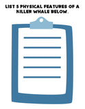 Killer Whales Unit Study