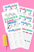 Summer Camp at Home Planner printable