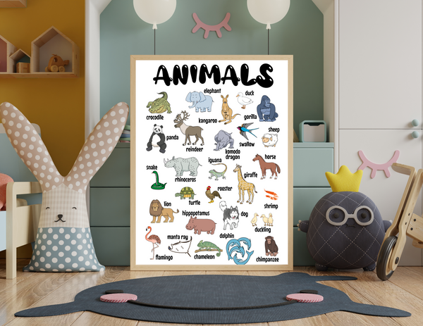 Animals Poster Wall Art printable