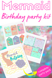 Mermaid Birthday Party Kit