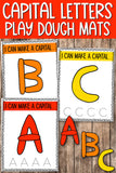 Upper Case Letters Alphabet Playdough Mats